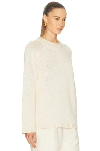 Loulou de Saison Zima Rolled Collar Raglan Sweater | Thumbnail 2 Loulou de Saison Zima Rolled Collar Raglan Sweater | Thumbnail 2