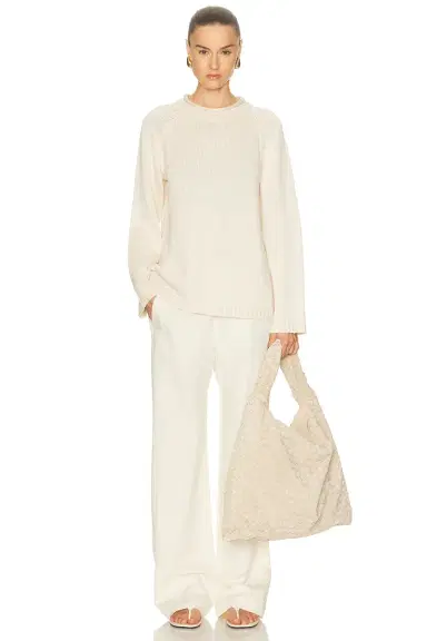 Loulou de Saison Zima Rolled Collar Raglan Sweater | Thumbnail 4 Loulou de Saison Zima Rolled Collar Raglan Sweater | Thumbnail 4