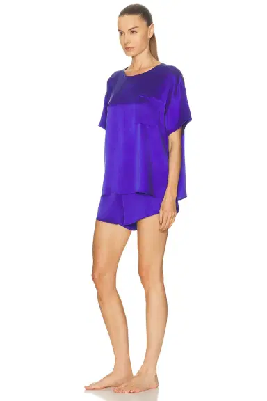 LUNYA Washable Silk Tee Short Set | Thumbnail 2