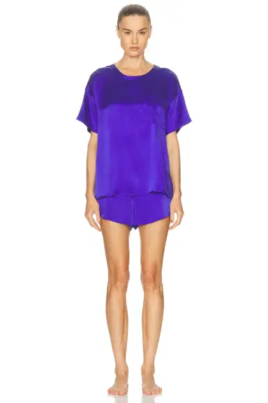 LUNYA Washable Silk Tee Short Set | Thumbnail 1