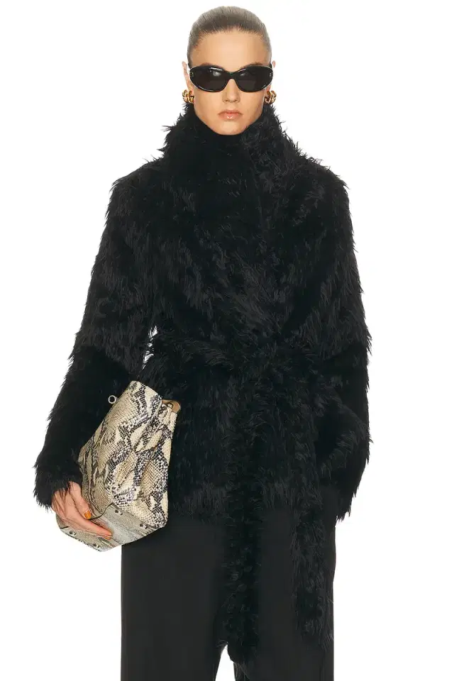 Balenciaga Furry Wrap Jacket