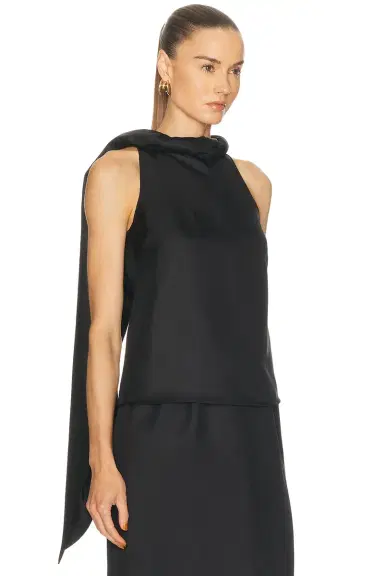 Loulou de Saison Wilma Twisted Collar Top | Thumbnail 2 Loulou de Saison Wilma Twisted Collar Top | Thumbnail 2