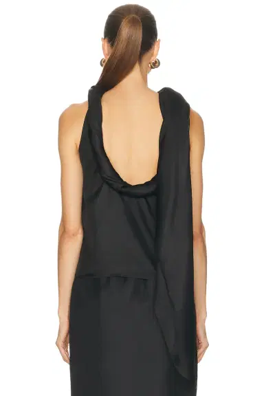 Loulou de Saison Wilma Twisted Collar Top | Thumbnail 3 Loulou de Saison Wilma Twisted Collar Top | Thumbnail 3