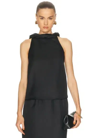 Loulou de Saison Wilma Twisted Collar Top | Thumbnail 1 Loulou de Saison Wilma Twisted Collar Top | Thumbnail 1