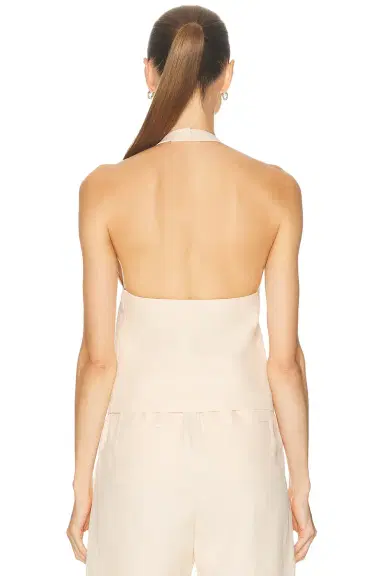 Loulou de Saison Sami Backless Halter Top | Thumbnail 3