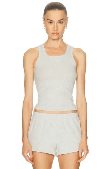 Skims Cotton Rib Scoop Neck Tank Top | Thumbnail 1