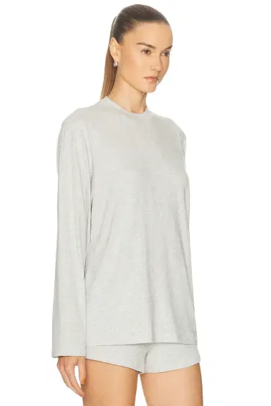 Skims Boyfriend Long Sleeve T-Shirt | Thumbnail 2