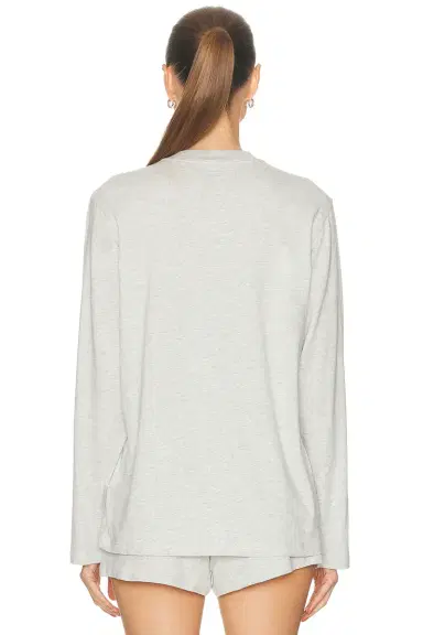 Skims Boyfriend Long Sleeve T-Shirt | Thumbnail 3