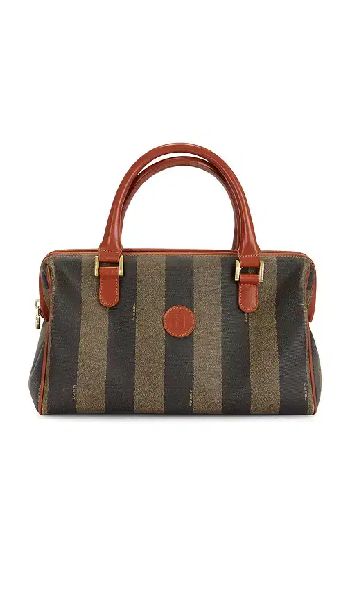 Fendi Pequin Handbag