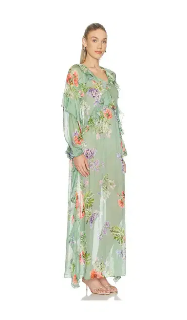 Hemant & Nandita Long Ruffle Kaftan | Thumbnail 2