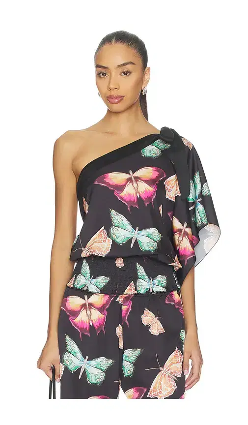 Juliet Johnstone Mariposa One Shoulder Top
