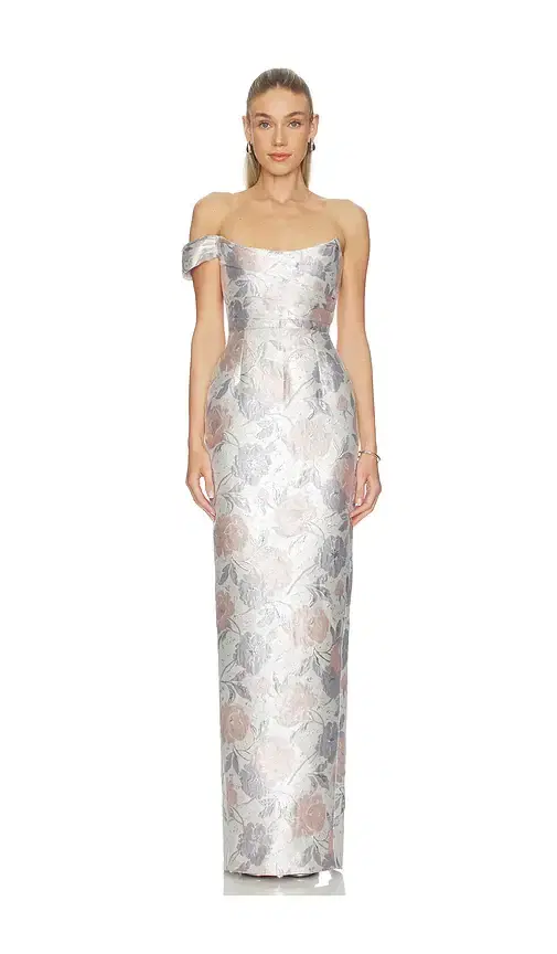 SAU LEE Jackson Brocade Gown