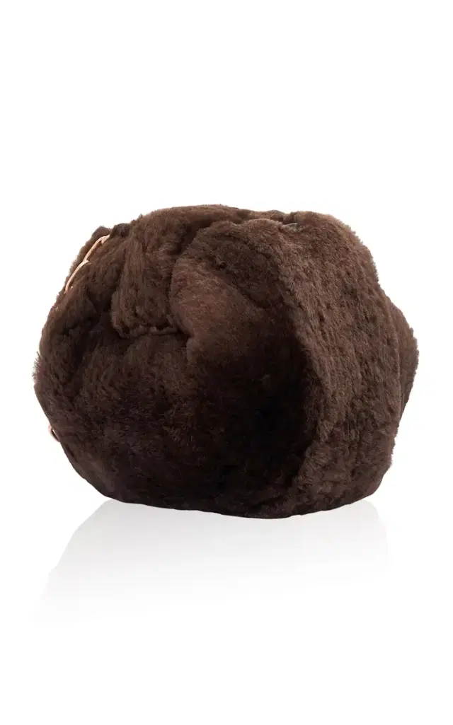 Gabriela Hearst Soft Demi Shearling Clutch