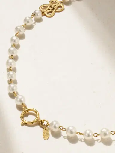 Susan Caplan Vintage Chanel 1986 Gold-plated Faux Pearl Necklace | Thumbnail 3 Susan Caplan Vintage Chanel 1986 Gold-plated Faux Pearl Necklace | Thumbnail 3