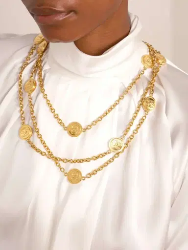 Susan Caplan Vintage Chanel Gold-plated Necklace | Thumbnail 4