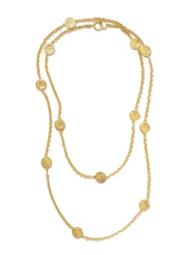 Susan Caplan Vintage Chanel Gold-plated Necklace