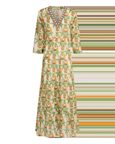 Emporio Sirenuse Alba Caftan in Midsummer Print | Thumbnail 6