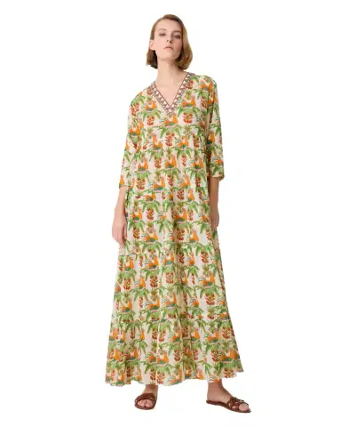 Emporio Sirenuse Alba Caftan in Midsummer Print | Thumbnail 1