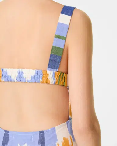 Emporio Sirenuse Azzurra Dress in Watercolor Ikat | Thumbnail 11 Emporio Sirenuse Azzurra Dress in Watercolor Ikat | Thumbnail 11