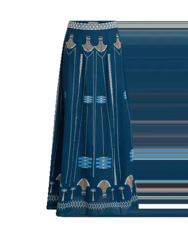 Emporio Sirenuse Camille Skirt with Ballerina Embroidery | Thumbnail 12 Emporio Sirenuse Camille Skirt with Ballerina Embroidery | Thumbnail 12