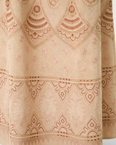 Emporio Sirenuse Camille Skirt with Meridiana Embroidery | Thumbnail 4