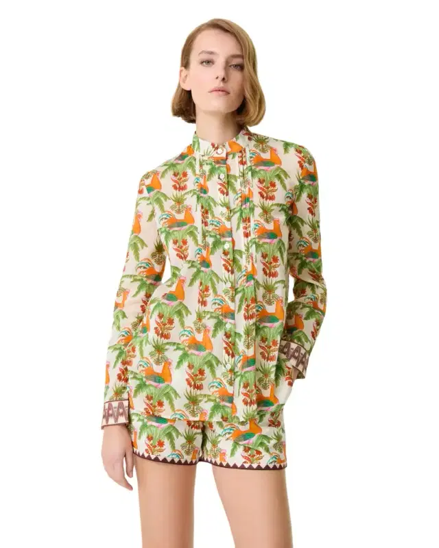 Emporio Sirenuse Chiara Shirt in Midsummer Print