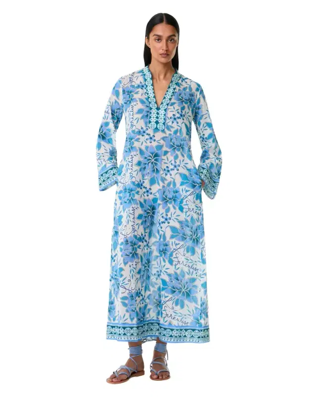 Jenna Caftan in Eastern Dream Print