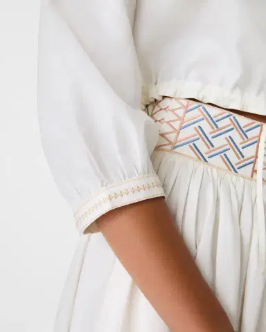 Emporio Sirenuse New Jinny Top with Lace Embroidery | Thumbnail 2