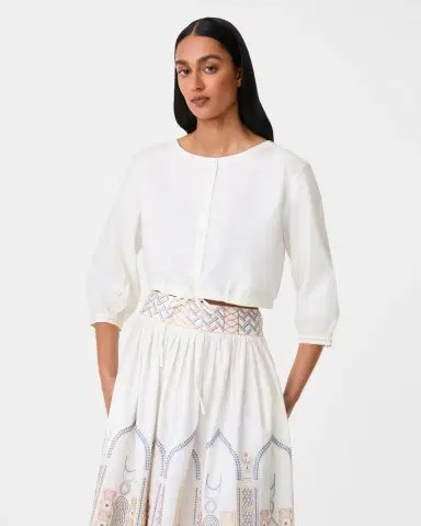 Emporio Sirenuse New Jinny Top with Lace Embroidery | Thumbnail 1
