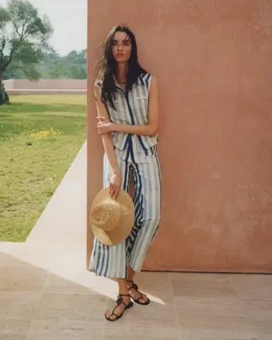 Emporio Sirenuse Ylenia Top in Ikat Stripes | Thumbnail 5 Emporio Sirenuse Ylenia Top in Ikat Stripes | Thumbnail 5