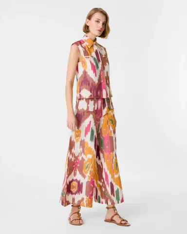 Emporio Sirenuse Ylenia Top in Watercolor Ikat | Thumbnail 3 Emporio Sirenuse Ylenia Top in Watercolor Ikat | Thumbnail 3