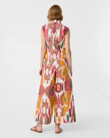 Emporio Sirenuse Ylenia Top in Watercolor Ikat | Thumbnail 4 Emporio Sirenuse Ylenia Top in Watercolor Ikat | Thumbnail 4