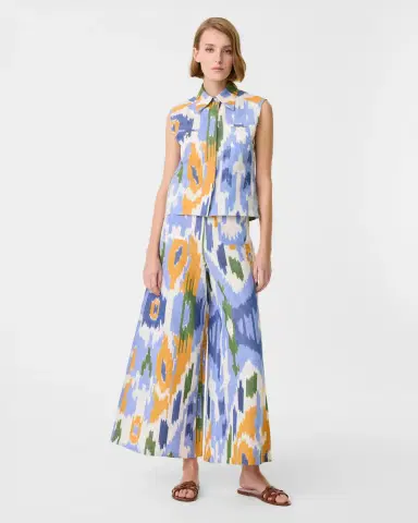 Emporio Sirenuse Ylenia Top in Watercolor Ikat | Thumbnail 8 Emporio Sirenuse Ylenia Top in Watercolor Ikat | Thumbnail 8