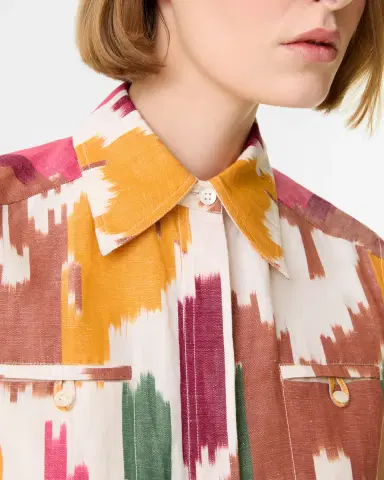 Emporio Sirenuse Ylenia Top in Watercolor Ikat | Thumbnail 7 Emporio Sirenuse Ylenia Top in Watercolor Ikat | Thumbnail 7
