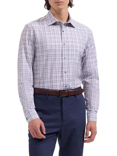 Bugatchi Men's James Ooohcotton Shirt - Air Blue - Size XXL | Thumbnail 3