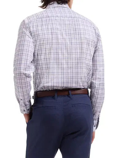 Bugatchi Men's James Ooohcotton Shirt - Air Blue - Size XXL | Thumbnail 4