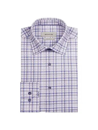Bugatchi Men's James Ooohcotton Shirt - Air Blue - Size XXL | Thumbnail 1
