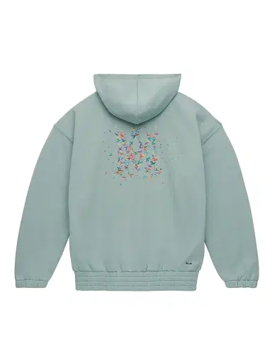 AMIRI Little Kid's & Kid's Logo Zip-Up Hoodie - Ceramic Teal - Size 4 | Thumbnail 2 AMIRI Little Kid's & Kid's Logo Zip-Up Hoodie - Ceramic Teal - Size 4 | Thumbnail 2