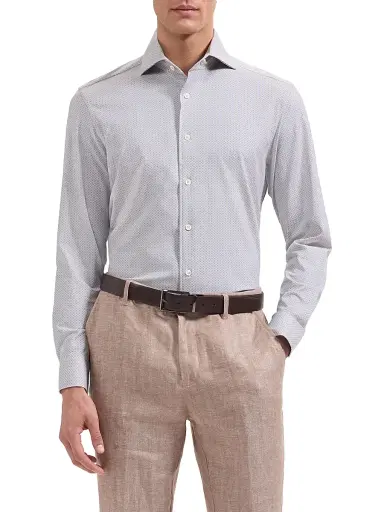 Bugatchi Men's Devon Ooohcotton Shirt - Sand - Size XXL | Thumbnail 3