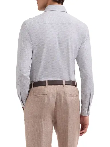 Bugatchi Men's Devon Ooohcotton Shirt - Sand - Size XXL | Thumbnail 4
