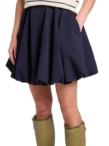 TWP Women's Julia Pleated Cotton Poplin Miniskirt | Thumbnail 6