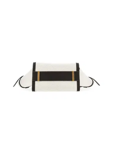 Tod's Women's Medium Linen-Canvas Shopping Bag - Bianco Calce | Thumbnail 3