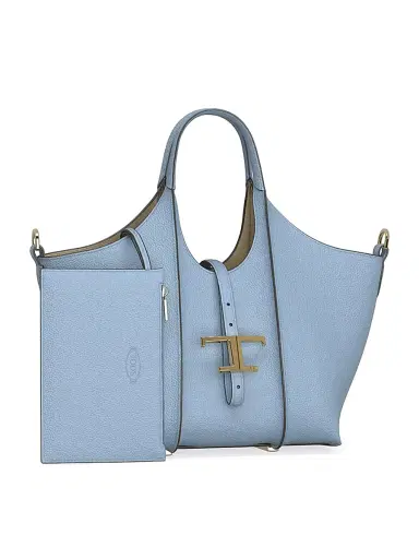 Tod's Women's Mini Leather Shopping Bag - Carta Zucc Chiaro | Thumbnail 5 Tod's Women's Mini Leather Shopping Bag - Carta Zucc Chiaro | Thumbnail 5