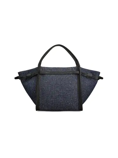 Tod's Women's Canvas & Leather Shopping Tote Bag - Blue Denim | Thumbnail 5