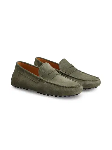 Tod's Men's Gommino Suede Driving Loafers | Thumbnail 2 Tod's Men's Gommino Suede Driving Loafers | Thumbnail 2
