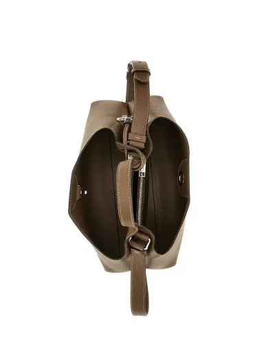 Tod's Women's Small Leather Top Handle Bag - Noce Creta | Thumbnail 3 Tod's Women's Small Leather Top Handle Bag - Noce Creta | Thumbnail 3