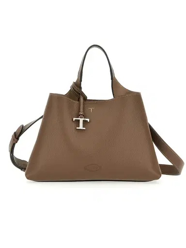 Tod's Women's Small Leather Top Handle Bag - Noce Creta | Thumbnail 1 Tod's Women's Small Leather Top Handle Bag - Noce Creta | Thumbnail 1