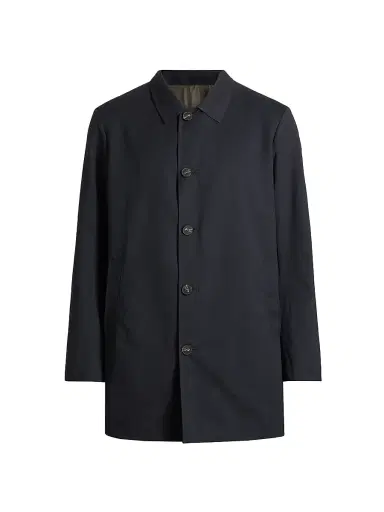 Saks Fifth Avenue Men's Reversible Peach Raincoat | Thumbnail 1 Saks Fifth Avenue Men's Reversible Peach Raincoat | Thumbnail 1