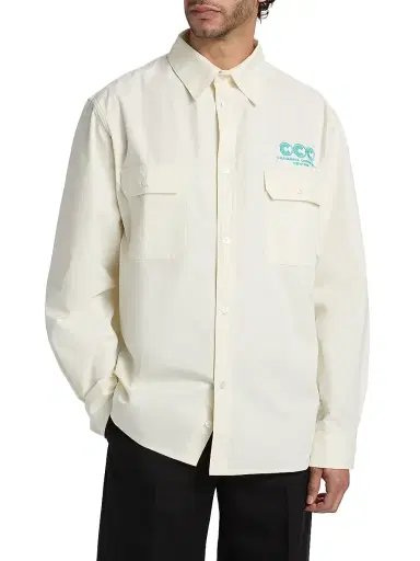 Willy Chavarria Men's Corcoran Oversized Workshirt - Masa - Size Small | Thumbnail 3 Willy Chavarria Men's Corcoran Oversized Workshirt - Masa - Size Small | Thumbnail 3