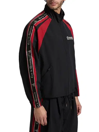 Willy Chavarria Men's Casa De Chavarria Tape Jacket - Black Red - Size Small | Thumbnail 4